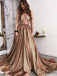 Shiny Sequin Satin Illusion Applique Sweetheart Strapless Prom Dresses,PD00176