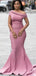 Simple Beach Mermaid Long Bridesmaid Dresses AB4257