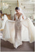 Sleeveless Sheer Lace Detachable Over-skirt Ball Gown Wedding Dresses , WD0161