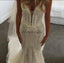Sparkly Beading Tulle Strapless Mermaid Vintage Wedding Dresses, AB1503