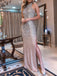 Stunning Shiny Rhinestone Sheath Halter Prom Dresses .PD00262