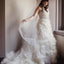 Sweetheart Strapless Ivory Organza Beaded Lace Ball Gown  Wedding Dresses, WD0131