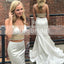 Two Piece Spaghetti Strap Mermaid Beading Prom Dresses, PD00088