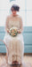 Vintage Charming See-through Lace Long Sleeve Spaghetti Strap Sweetheart Wedding Dresses, AB1119