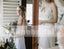 Charming Spaghetti Strap Ivory Chiffon Unique Feather Appliques Wedding Dresses, AB1131