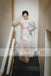Vintage Lace Jewel Neck Short Sleeve Floor Length Wedding Dresses, AB1136