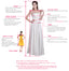 Peach Lace Chiffon Halter A-line Elegant Prom Dresses.PD00253