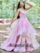 Elegant V-neck Sleeveless A-line Long Prom Dress, PD3552