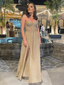 Sweetheart Strapless Side Slit A-line Long Prom Dress, PD3064
